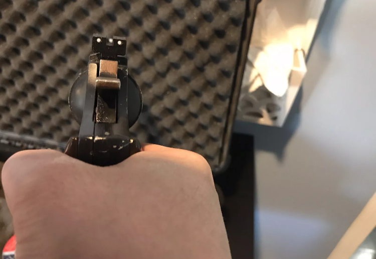 Crosman 38T 38C rear sight. 3 Dot Style