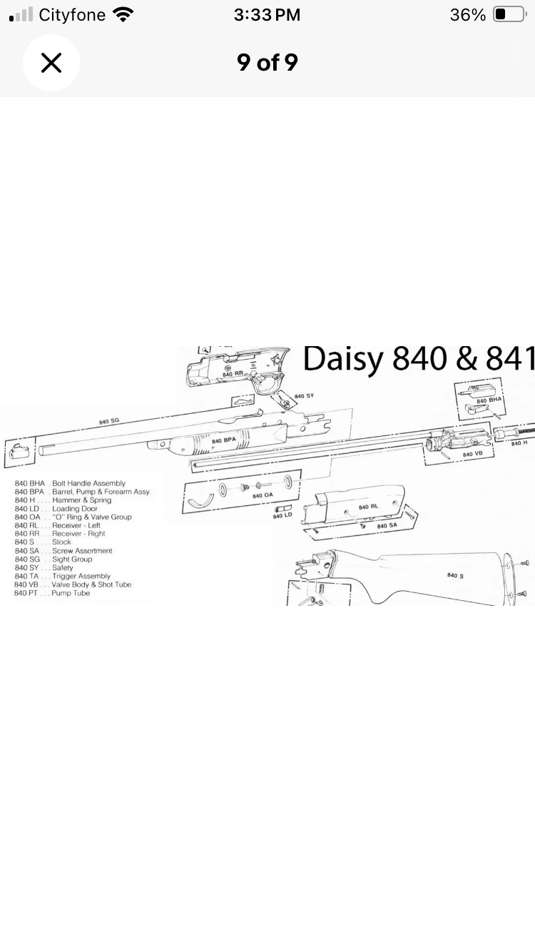Daisy 840 / 841 Seal Kit made from NinjaTek TPU