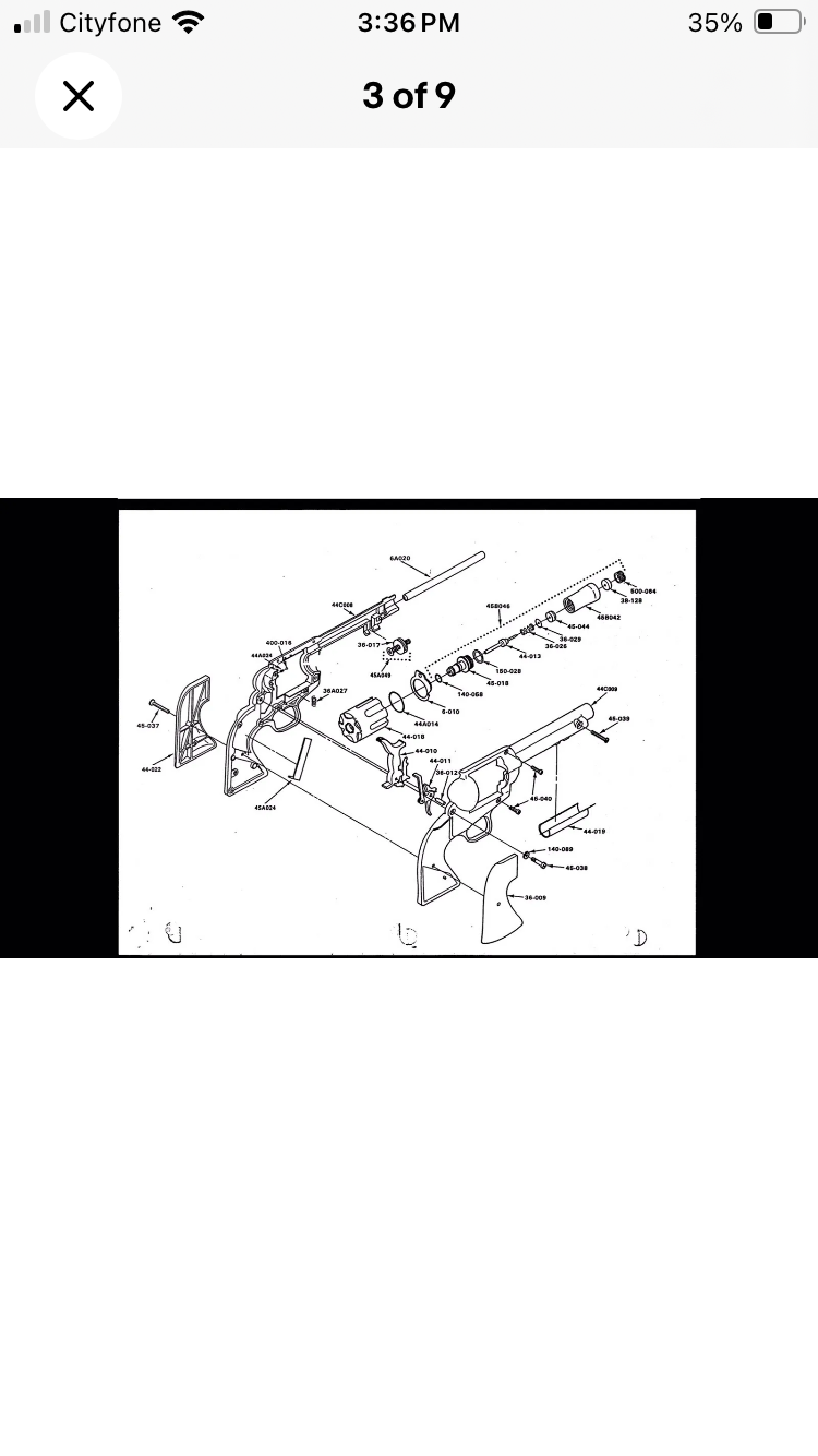 Crosman 36, 44 Peacekeeper, SA-6, Hahn 45 Re-Seal Kit Plus LSG